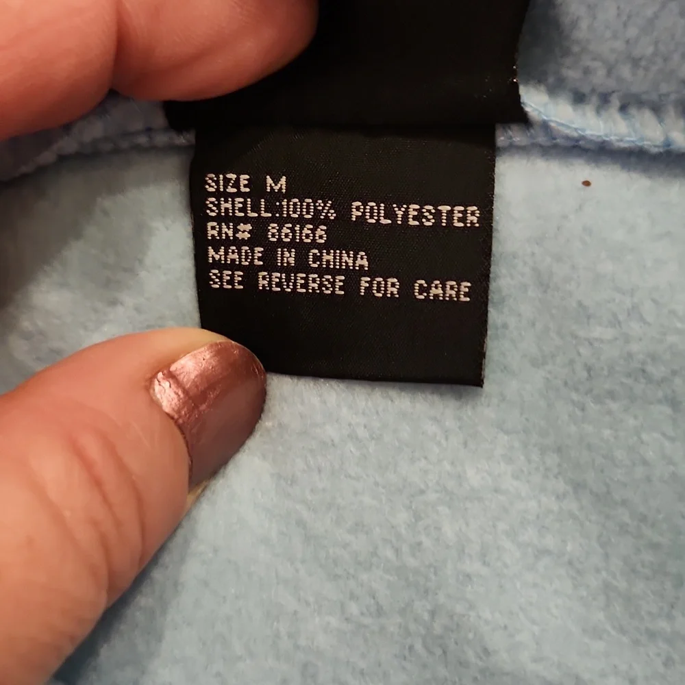 Women's Prairie Mountain Blue and Gray Fleece Jacket Size M